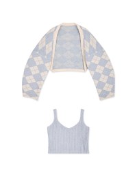 Casual Comfort Crop Knit Tank Top Set