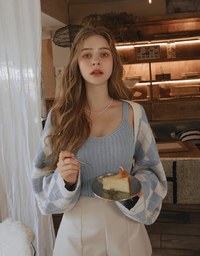 Casual Comfort Crop Knit Tank Top Set