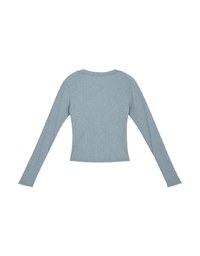 Finest Minimalistic Buttoned Ribbed Top
