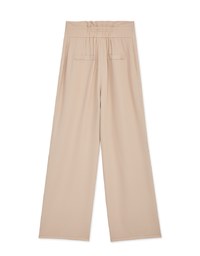 360° High-West Pleated Suit Straight-Leg Pants