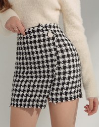 Modern Twist Woleen Gigham Skort
