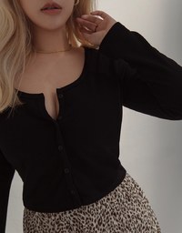 【Warm↑ Up】Basic Versatile Warm Up Buttoned Heated Bra Top