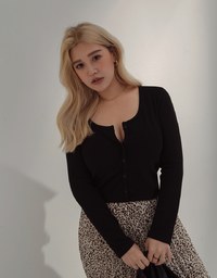 【Warm↑ Up】Basic Versatile Warm Up Buttoned Heated Bra Top