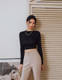 Minimalist Staple 2Way Crossover Crop Top
