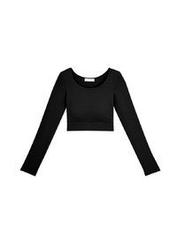 Minimal Simplicity U-Neck Warm Up Heated Crop Bra Top