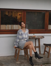 High-West Suede A-Line Mini Skirt (With Belt)
