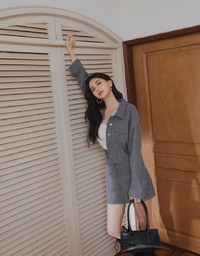 Vintage High-West Corduroy Skirt
