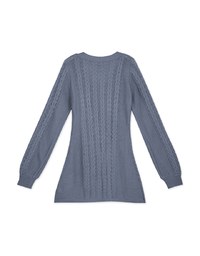 Très Chic Puffy Twist Knit Mini Dress