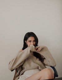 Soft Grunge Pastel Loose Knit Top