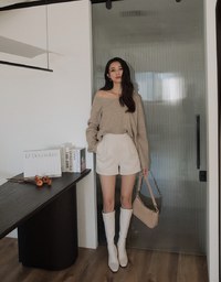 Soft Grunge Pastel Loose Knit Top