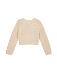 Understated Staple Crossover V-Neck Crop Sweater