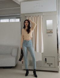 Understated Staple Crossover V-Neck Crop Sweater