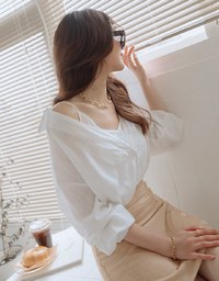 Edgy Chic Asymmetric Breasted Skirt