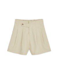 360° High-West Side-Button Pleated Suit Shorts