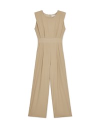 Edgy Smart Sleeveless Jumpsuit (With Shoulder Pads)