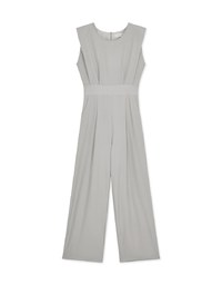 Edgy Smart Sleeveless Jumpsuit (With Shoulder Pads)