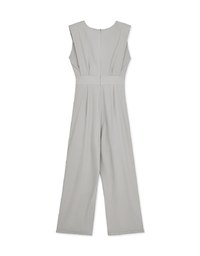 Edgy Smart Sleeveless Jumpsuit (With Shoulder Pads)