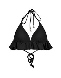 Romantic Peplum Single Tie Push Up Bikini Top (Thick Padded)