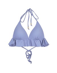 Romantic Peplum Single Tie Push Up Bikini Top (Thick Padded)