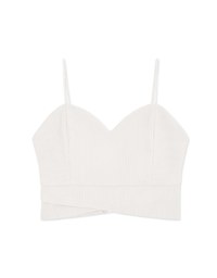 Thin Strap Sweetheart Neckline Crop Cami Top (With Padding)