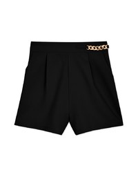 Enhanced Side-Metallic Chain Shorts