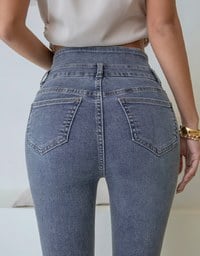 Petite Girl- Breezy Cooling No Filter Shape-Up Slimming Skinny-Fit Denim Pants