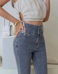 Petite Girl- Breezy Cooling No Filter Shape-Up Slimming Skinny-Fit Denim Pants