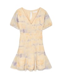 Celestial Tie-Dye Mini Dress