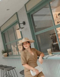Smart Casual Suit Collar Playsuit (With Belt)