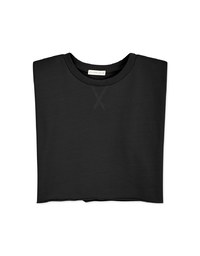 Crewneck Loose Tank Top (With Shoulder Pads)
