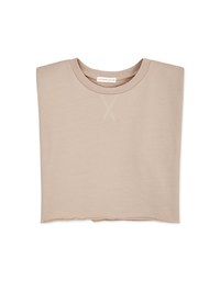 Crewneck Loose Tank Top (With Shoulder Pads)