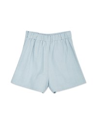 Single-side Button Asymmetrical Shorts