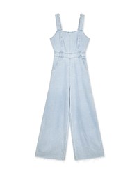 Très Chic Pinafore Denim Jumpsuit