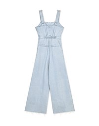 Très Chic Pinafore Denim Jumpsuit