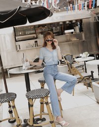 Feminine Chic Houndstooth Knit Top