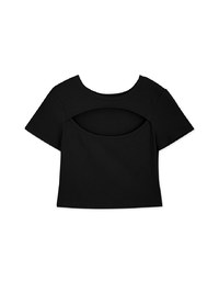 Cutout Front Crop Top