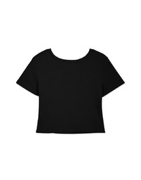 Cutout Front Crop Top