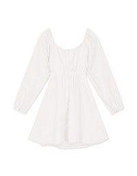 Heart Neck Twist Waist Cutout Mini Dress