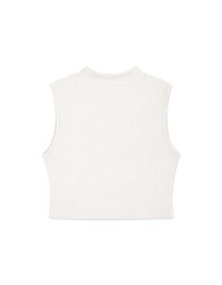 Turtleneck Sleeveless Crop Top