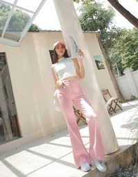 Turtleneck Sleeveless Crop Top