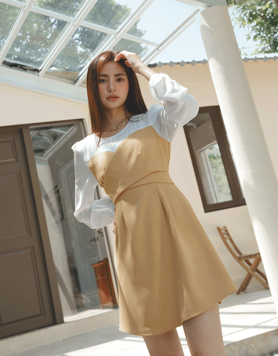 Sweetheart Neckline Crossover Strap Mini Dress