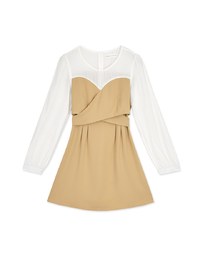 Sweetheart Neckline Crossover Strap Mini Dress