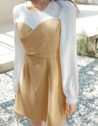 Sweetheart Neckline Crossover Strap Mini Dress