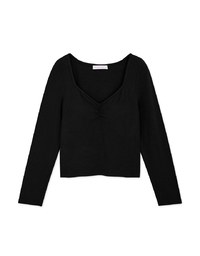 【WARM↑UP 2.0】ボリュームUP軽リフームスクエアネックブラトップ