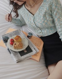 Woolen A-line Skirt