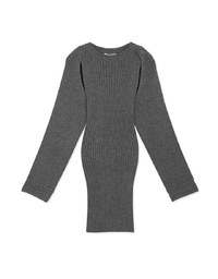 【Porima' Picks】Wide Sleeve Two Piece Bodycon Knit Dress