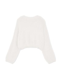 Loose Plush Knit Crop Top