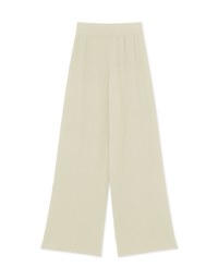 High Waist Ribbed Knit Loose Pants