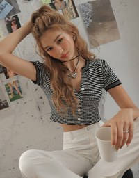 Slim Long Front Slit Flared Jeans