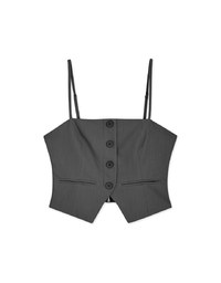 Thin Strap Slit Suit Cami Top